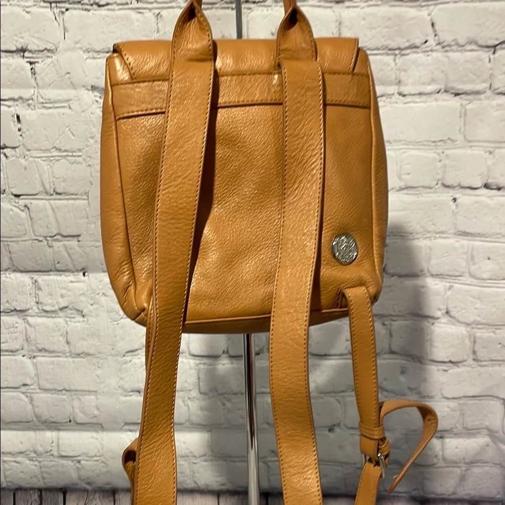 Vince Camuto Tan Leather Mini Backpack